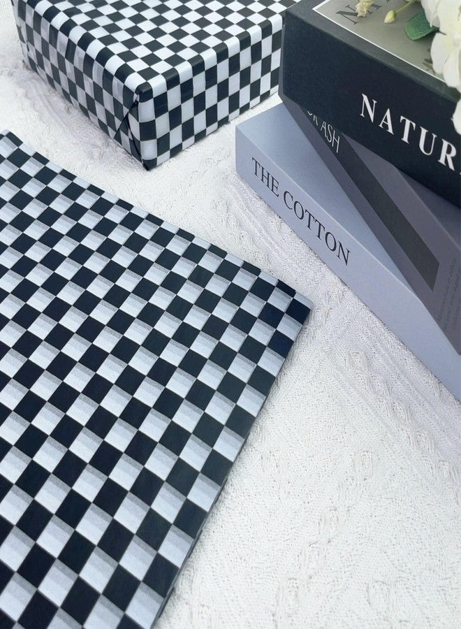 MUNILAIL 100 Sheets Checkered Tissue Paper 14 x 20 Inches Black and White Tissue Paper for Gift Bags Bulk Race Car Wrapping Papers Gift Papers Tissue for Birthday Gift Packing Crafts - Image 4